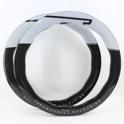 2 Pcs 700C 28mm Width Carbon Gravel Road Bike Clincher Tubeless Rims Disc Brake - Image 1 of 4