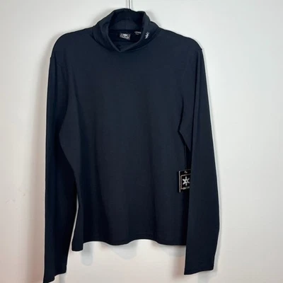 SKYR Negro Algodón Manga Larga Copo de Nieve Cuello Alto Mujer LG NUEVO CON ETIQUETAS Exterior Clásico Foto 1 de 4