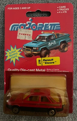 Raro hatchback rojo vintage Majorette Renault Encore 1:64 #275 con techo corredizo Foto 1 de 4