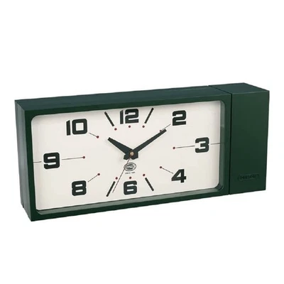 DULTON Double Face Wall Clock Rectangle Green Magnet Type H21-0362DGN New - Image 1 of 4