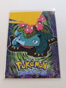 1999 Topps Pokémon #03 Venusaur Stage 3 #E3 Logo Blu Vintage - Foto 1 di 2