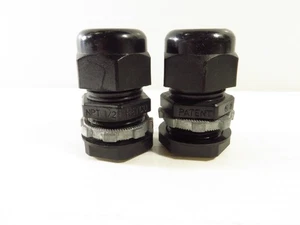 2 Pack HEYCO Liquid Tite Strain Relief Cord Cable Grip NPT 1/2 inch, Black - Picture 1 of 6