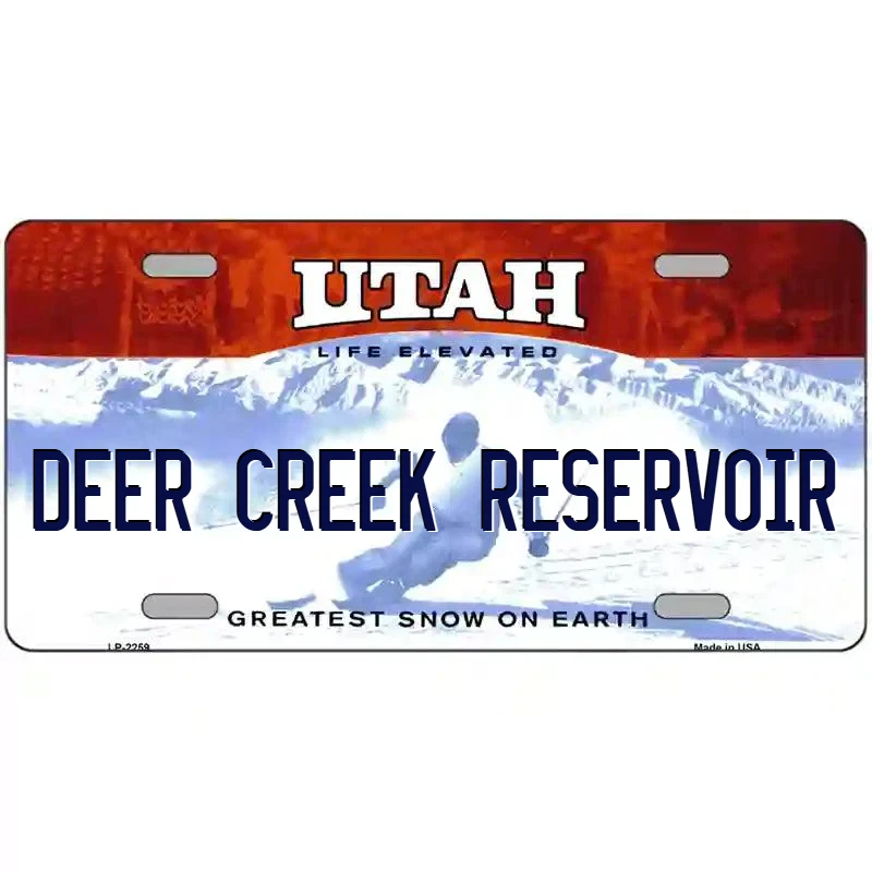 Deer Creek Reservoir Utah Metal Sign - Image 1 of 1