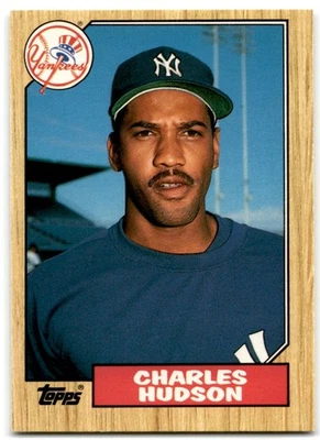 1987 Topps Traded Charles Hudson New York Yankees #50T - Image 1 of 2