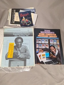 Texas Instruments, TI-99/4A folleto de computadora doméstica Bill Cosby (1982) programa Lib - Imagen 1 de 4
