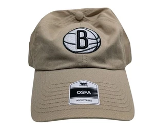 Brooklyn Nets Hat Strapback Khaki/Tan Fan Favorite Unisex NWT - Picture 1 of 12