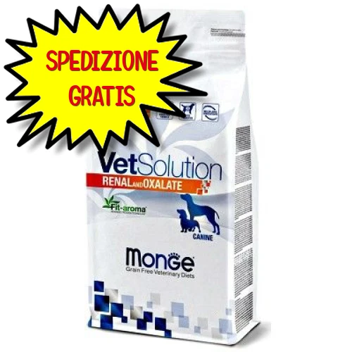  Monge Vetsolution Cane Renal e Oxalate 12 Kg  - Immagine 1 di 1
