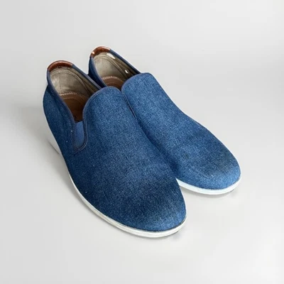 Mocassim masculino azul jeans Aldo tamanho 10 - Imagem 1 de 4