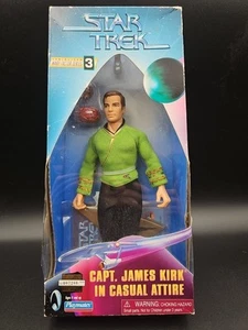 M347 Playmates 1998 Star Trek TOS Kirk Casual Attire 9" Action Figure Collectors - Picture 1 of 5