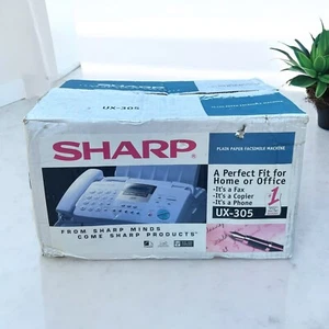 New/Open Box Vintage Sharp UX-305 Plain Paper Copier Phone Fax Machine - Picture 1 of 9