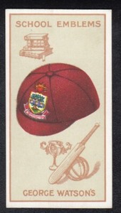 1929 British School Card GEORGE WATSON'S COLLEGE Archibald Place Edinburgh