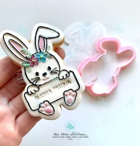 Frohe Ostern Hase Hase Tag Cookie Cutter Plätzchenformen 8cm ca. - Bild 1 von 1