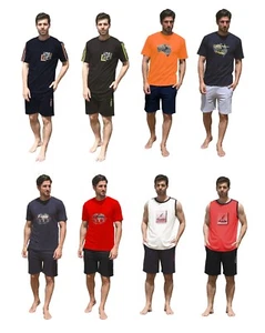 AUSTRALIAN COMPLETO ESTIVO IN COTONE PER UOMO, COMPLETINO MAGLIA A MANICHE CORTE - Foto 1 di 15