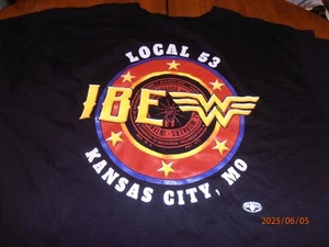 UNION IBEW L-53 KANSAS CITY, MO SCHWARZES T-SHIRT HERREN GRÖSSE 2XL - Bild 1 von 7