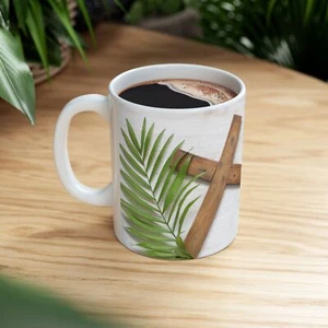 Tazza da caffè in ceramica ispiratrice - "Non è qui: è risorto" - Foto 1 di 16