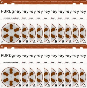 PUREgrey Hörgerätebatterien Typ 312 - 120 Stück Hörgeräte Batterien - Bild 1 von 1