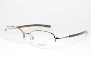 MATSUDA 10161 LBR Original Vintage Eyeglasses Frame Straight Temple Titanium - Picture 1 of 8