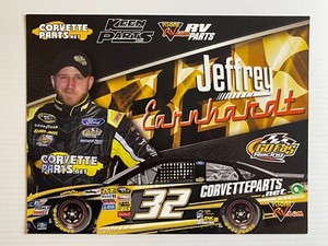 Jeffrey Earnhardt #32 Hero Card (2016)  Corvette Parts Racing Team *Nascar*