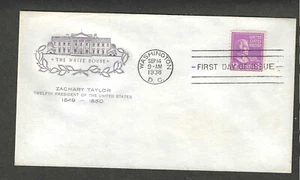 #817 12c TAYLOR PREXIE EDICIÓN FDC-WASHINGTON, DC SEP 14-1938 FARNAM CACHÉT - Imagen 1 de 1