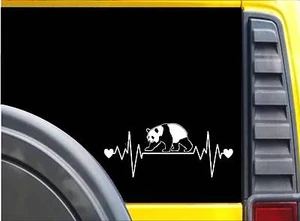 Panda Lebensader Aufkleber K606 8" Vinyl Decal - Bild 1 von 1