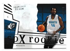 Francisco Elson 2003-04 Upper Deck SPx Rookie Card # 141 2648/2999 
