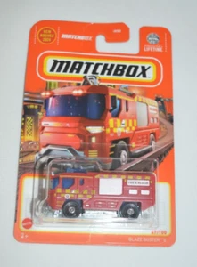 MATCHBOX 2024 CITY ADVENTURE 47/100 - BLAZE BUSTER II ROJO BOMBEROS Y RESCATE - Imagen 1 de 5
