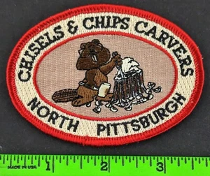 Vintage Chisels & Chips Carvers North Pittsburgh Patch - Picture 1 of 2