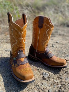 Botas Angus Roper Rodeo Chata Trabajo Vaquera