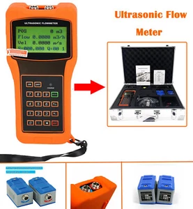 Liquid Water Ultrasonic Flowmeter Flow Meter DN25-700mm 0.59-27.56in Transducer - Picture 1 of 12