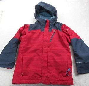 Columbia Whirlibird 2 Jacket Youth Medium Red Omni Tech 3in1 Shell Only Intercha - Picture 1 of 15
