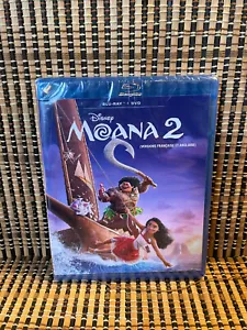 Moana 2 (2 discos Blu-ray/DVD, 2025) Disney/Dwayne Johnson/Auli'i Cravalho. Familia - Imagen 1 de 2