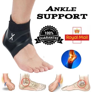 Ankle Support Brace Compression Sleeve Planter Fasciitis Pain Relief Foot Wrap - Picture 1 of 14