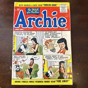 Archie #77 (1955) - ¡Betty y Verónica! Good Girl Art GGA Edad de Oro - Imagen 1 de 16