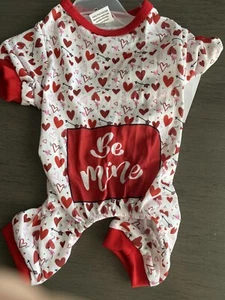 PET SPIRIT VALENTINES DAY PAJAMAS -"BE MINE"  Puppy/Dog SMALL NWT - Picture 1 of 2