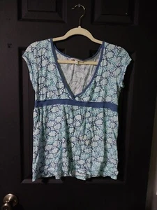 Aeropostale Floral Multicolor Blouse Size M - Picture 1 of 4