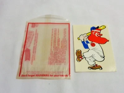 Vintage 1960s Boston Red Sox Logo Decal Sticker Souviner FREESHIP - Image 1 of 3