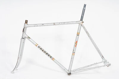 Cuadro de bicicleta de carretera Peugeot vintage tubos Reynolds punteras simples Foto 1 de 4