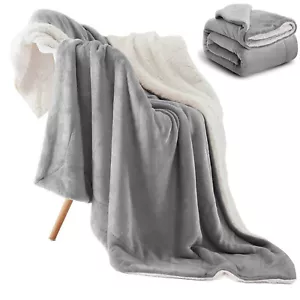 Fleece Blanket 400 GSM Luxury Bed Blanket Anti-Static Fuzzy Soft Utopia Bedding - Picture 1 of 13