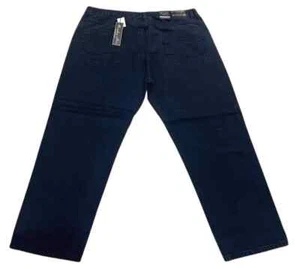 New Men's KNOCKOUT Straight Fit Jeans - Navy 1740 - Plus sizes Available - Picture 1 of 4