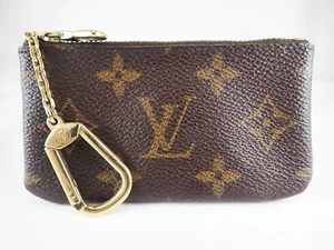 LOUIS VUITTON Monogram Key Pouch Case Coin Purse M62650 Browns Vintage - Picture 1 of 13