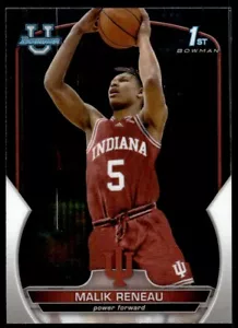 2022-23 Bowman Chrome University Malik Reneau tarjeta de radiocontrol Indiana Hoosiers #82 - Imagen 1 de 2