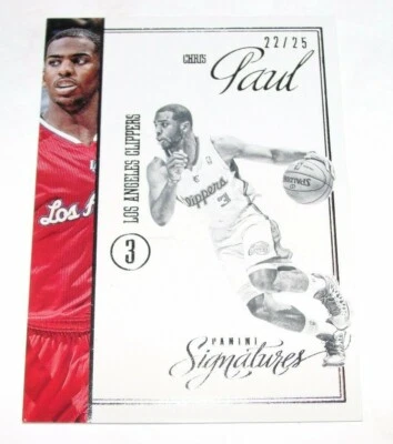 2012-13 Panini Signatures CHRIS PAUL #59 Silver Foil STARS Insert/25 LA Clippers - Image 1 of 2