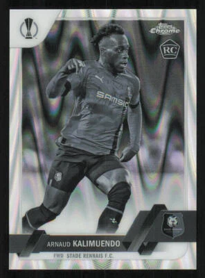 2022-23 Topps Chrome UEFA Black White RayWave Refractors #195 Arnaud Kalimuendo - Image 1 of 2