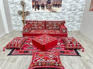 Orientalisches Sofa, Sitzkissen, Orientalische Sitzecke, Terrassen-Palettensofa - Picture 1 of 7