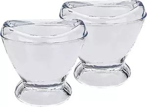 2 Pcs Glass Eye Wash Cup Clear Eye Flush Cup Portable Eye Washing Kit for Eye Ri - Picture 1 of 12