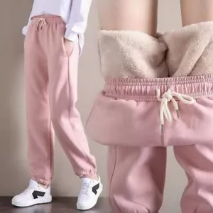 Winter Warm Fleece Leggings - Plus Size Long Trousers Women Fashion Clothing 1pc - Picture 1 of 19