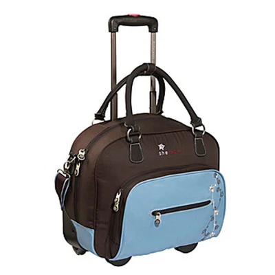 SHERPANI Air Blue/Espresso brown Ultra Light  FLITE FL ROLLING BRIEFCASE NWT  - Image 1 of 4