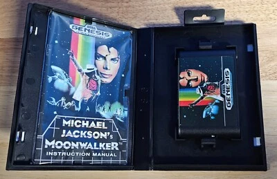 Michael Jackson Moonwalker (Thriller) Game Manual Case  Sega Mega Drive Genesis - Image 1 of 4
