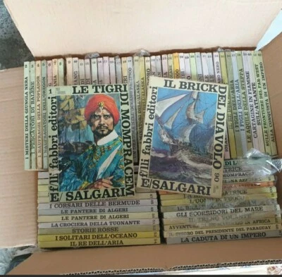  SALGARI - TIGRI E CORSARI - FABBRI - Completa 1-90 !! Quasi tutti sigillati - Immagine 1 di 4