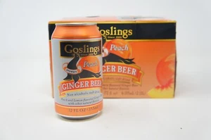 Gosling Stormy Ginger Beer Peach, Non Alcoholic Soft Drink 12 Fl oz. (6 Cans) - Picture 1 of 2